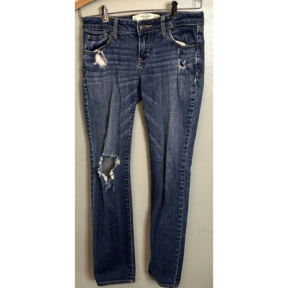 Abercrombie & Fitch Skinny Jeans The A&F Skinny Size 2S W26/L31 Distressed